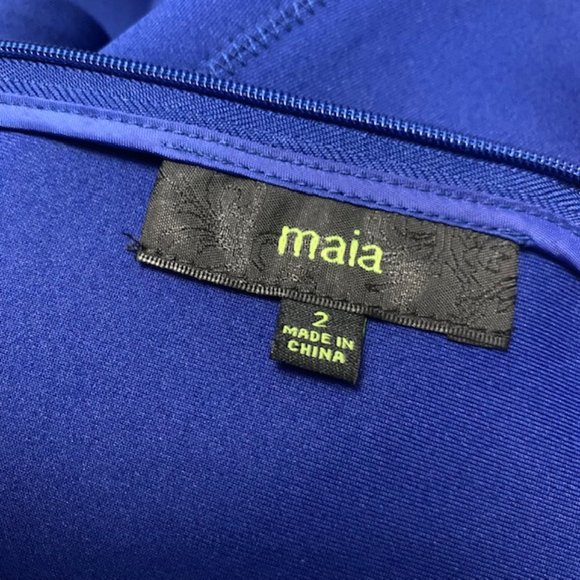 Maia Blue Sleeveless Dress Size 2 - Picture 10 of 10